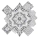 berber minimal tattoo design idea