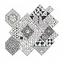 berber minimal tattoo design idea