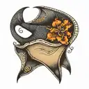 SAMOAN STING RAY FISH WITH tattoo design idea