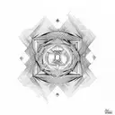 Quantum Rectanglement  tattoo design idea