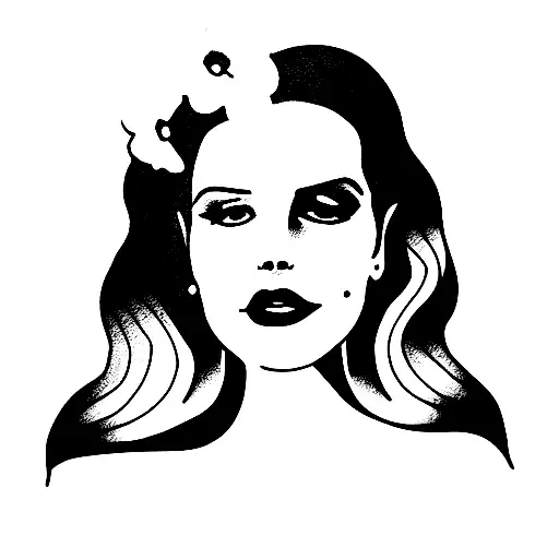 Lana del rey lineup tattoo design idea