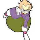 Messi dressed up as vegeta in namec tattoo design idea