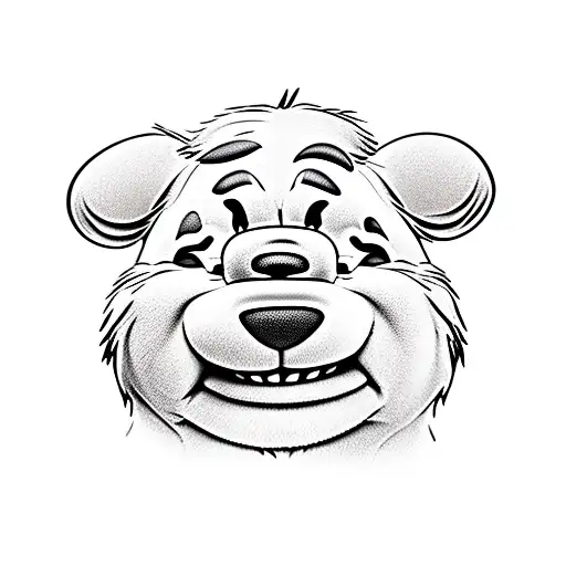 Winnieh the Pooh with Tigger costume  tattoo design idea