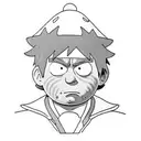 eric cartman, straw hat luffy, naruto, cosmic tattoo design idea