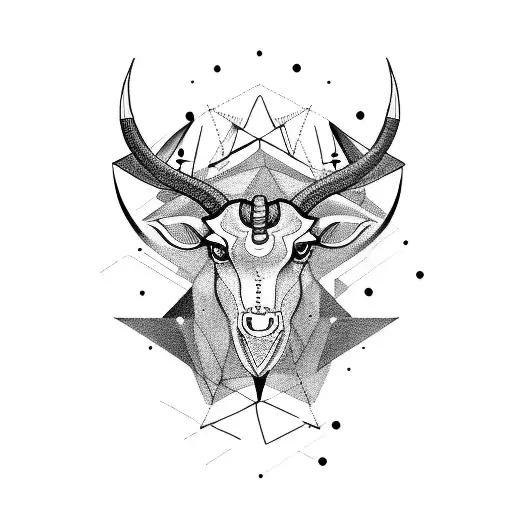 taurus y2k tattoo design idea