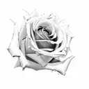 rose rock n roll tattoo design idea