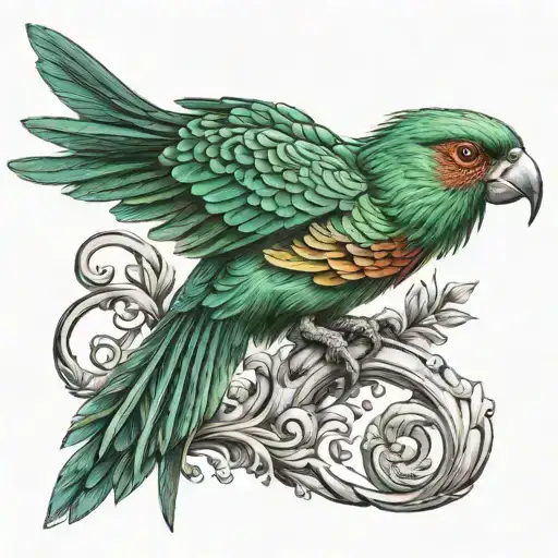 quetzal tattoo design idea