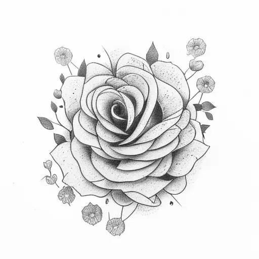 flowers take time to bloom in letters with branches wrapping around it tattoo design idea