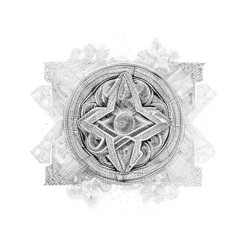 A powerful feminist symbol intertwined with intricate nature elements tattoo design idea