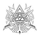 Zelda's Triforce tattoo design idea