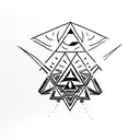 Zelda's Triforce tattoo design idea