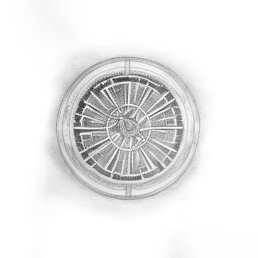 the wheel of time tattoo design idea