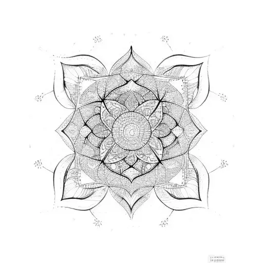 fibonacci sequence, line tattoo design idea