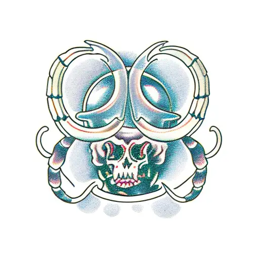 scorpio libra tattoo design idea