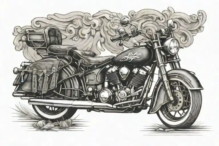 indian motorcycle tattoo design idea