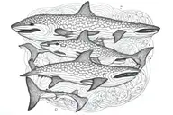 whale shark print  tattoo design idea
