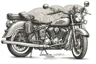 indian motorcycle tattoo design idea