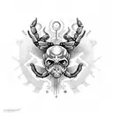 Scorpio alchemy symbols tattoo design idea