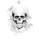 skeleton space cowboy tattoo design idea