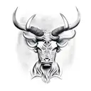 taurus tattoo design idea