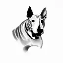 bull terrier tattoo design idea