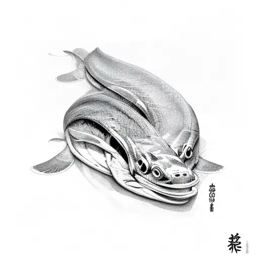  eel tattoo design idea
