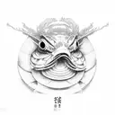  eel tattoo design idea