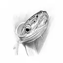  eel tattoo design idea