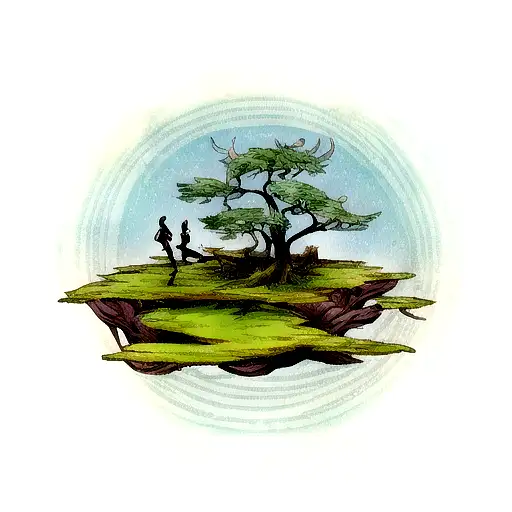 Avatar the Last Airbender Swamp Mangrove Tree Spiritual Mystirous Everything is connected tattoo design idea