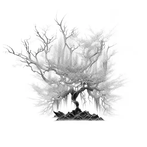 Avatar the Last Airbender Swamp Mangrove Tree Spiritual Mystirous Everything is connected tattoo design idea
