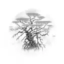 Avatar the Last Airbender Swamp Mangrove Tree Spiritual Mystirous Everything is connected tattoo design idea