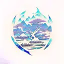 Avatar the Last Airbender Swamp Mangrove Tree Spiritual Mystirous Everything is connected tattoo design idea