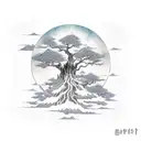 Avatar the Last Airbender Swamp Mangrove Tree Spiritual Mystirous Everything is connected tattoo design idea