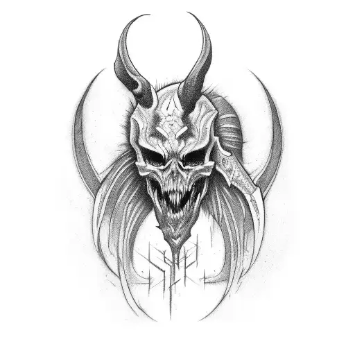 belial tattoo design idea