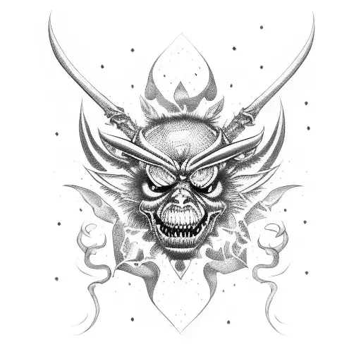 beelzebub tattoo design idea