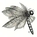 dragonfly with movement shoulder piece tattoo design idea