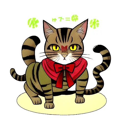 gato zombie tattoo design idea