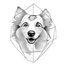 border collie tattoo design idea