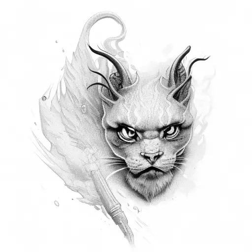 fire line tattoo design idea