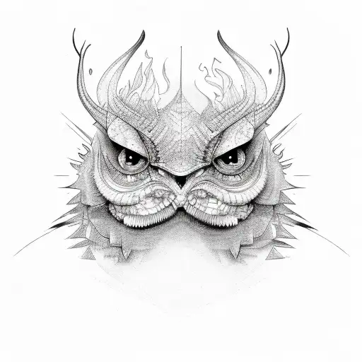 fire line tattoo design idea