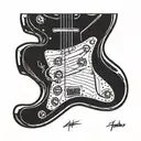 FENDER JIM ROOT Jazzmaster tattoo design idea