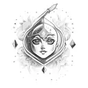Aquarius pot and libra scales tattoo design idea
