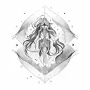 Aquarius with libra tattoo design idea