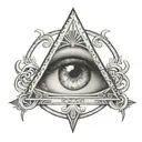 all seeing eye tattoo design idea