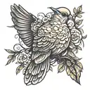 mourning dove  tattoo design idea