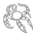 Skorpion crab virgo zodiac sign tattoo design idea