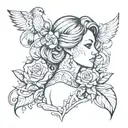 feminist tattoo design idea