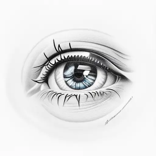 amy winehouse eyes tattoo design idea