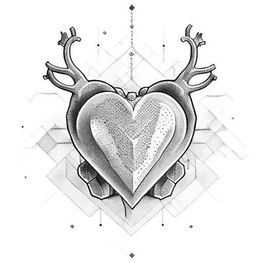 heart of stone tattoo design idea