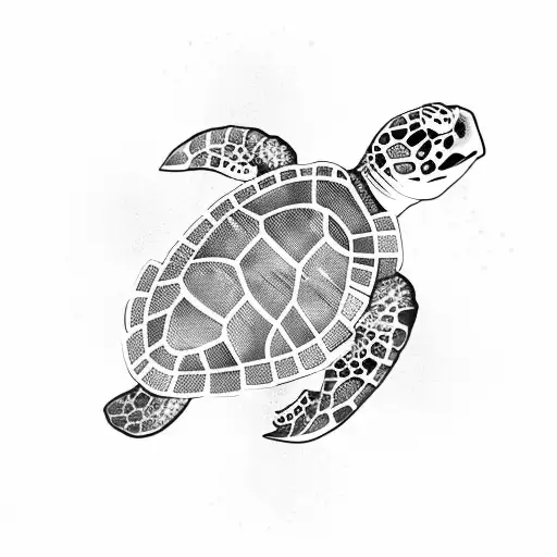 sea turtle tattoo design idea